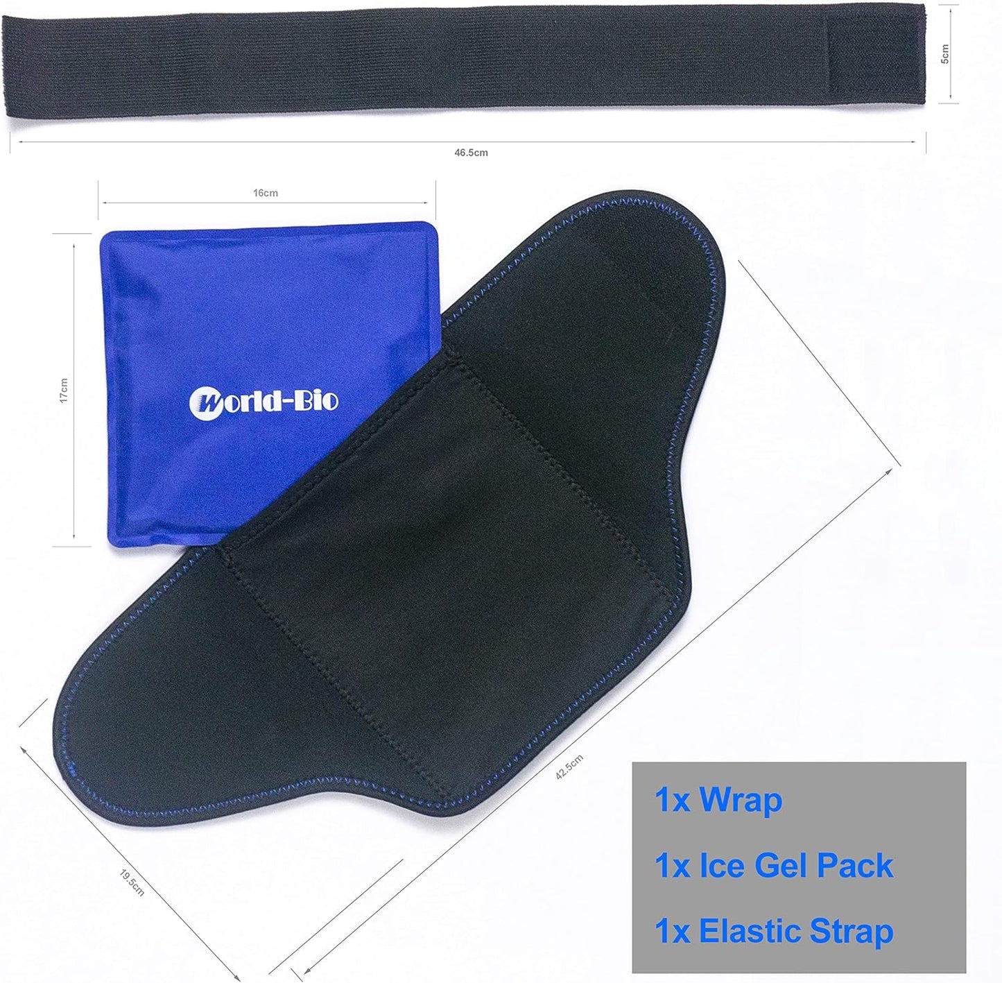Foot Ankle Ice Gel Pack for Follow and Sole, Hot Cold Therapy Reusable Pad and Adjustable Heel Ice Wrap Perfect for Plantar Fasciitis, Achilles Tendonitis, Sprains, Swollen Foot and Muscle Pain Relief
