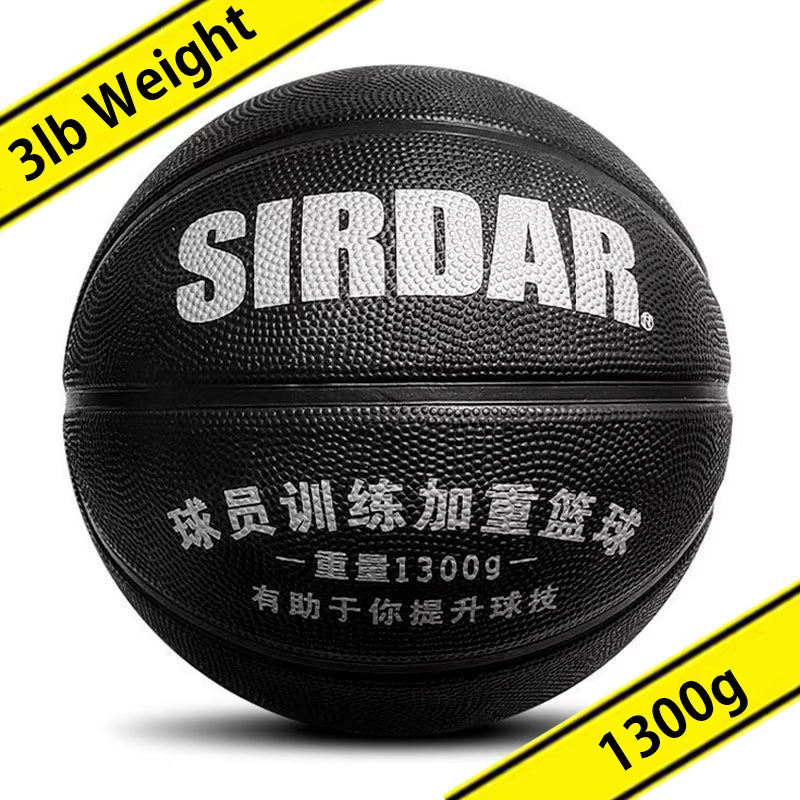 1.5Kg Heavy Basketball Weighted Improve Dribbling Passing Shooting Strength Regular Size 7 Basketball Training Ball 3Lb Weight