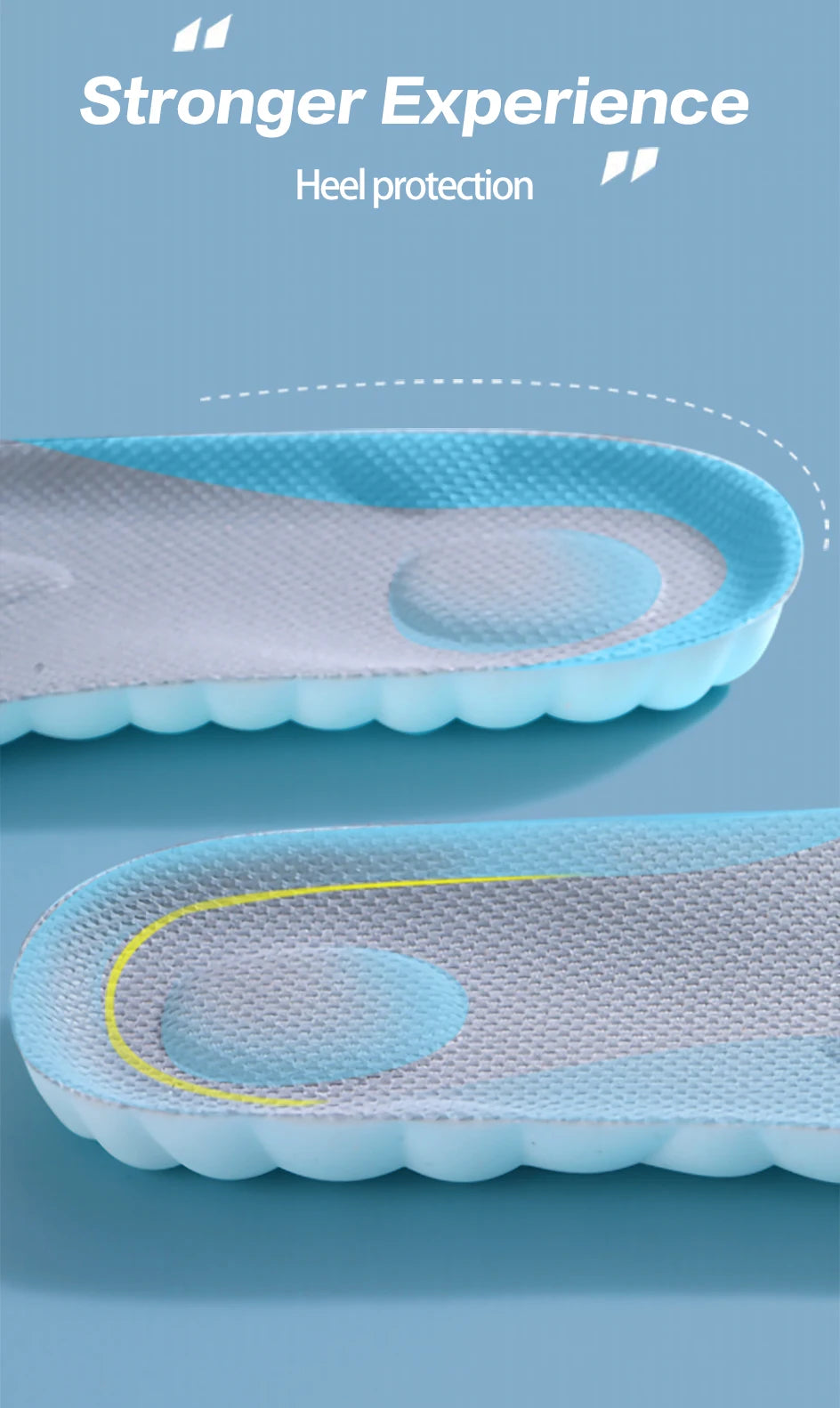 4D Massage Insoles Super Soft Sports Shoes Insole for Feet Running Baskets Shoe Sole Arch Support Orthopedic Inserts Unisex