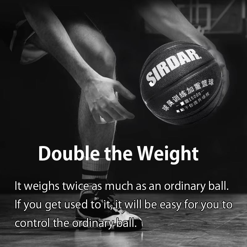 1.5Kg Heavy Basketball Weighted Improve Dribbling Passing Shooting Strength Regular Size 7 Basketball Training Ball 3Lb Weight