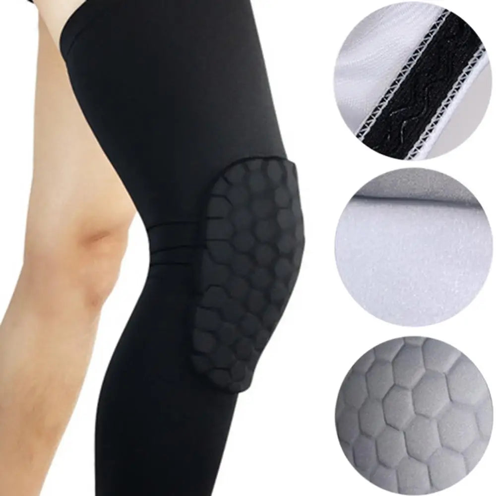 Dropshipping!! 1Pc Breathable Sports Football Basketball Knee Pad Honeycomb Leg Brace Support