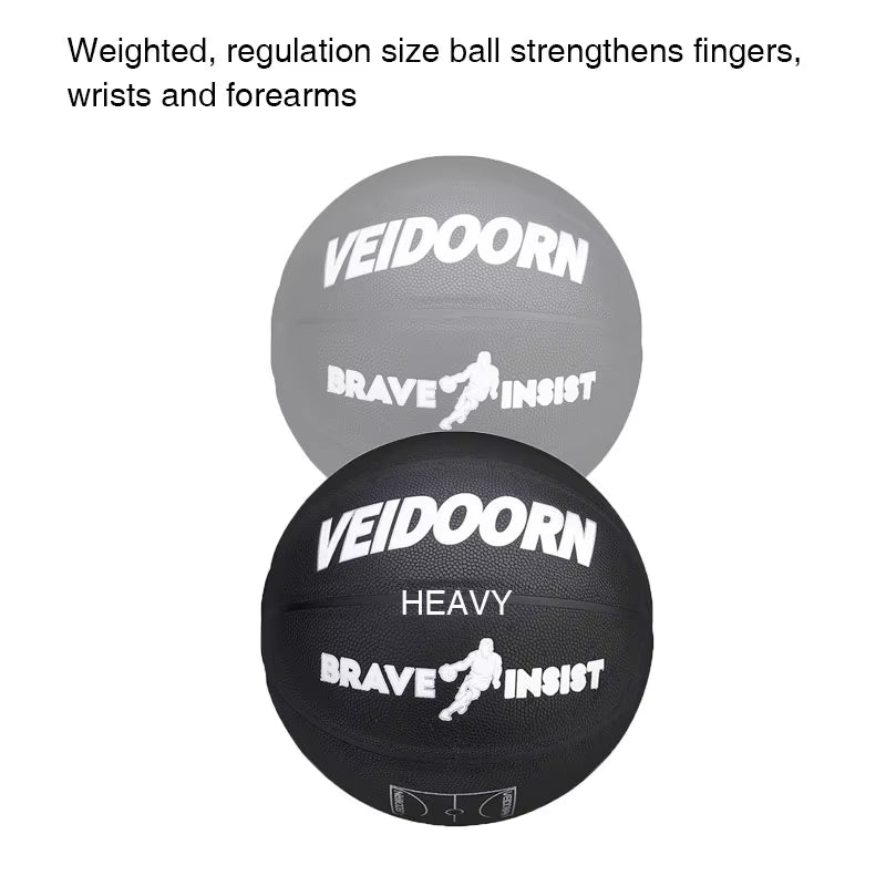 1.5Kg Heavy Basketball Weighted Improve Dribbling Passing Shooting Strength Regular Size 7 Basketball Training Ball 3Lb Weight