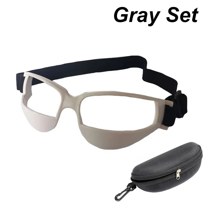 Basketball Dribbling Training Goggles Head-Mounted Basketball Team Training Adjustable Lightweight Supplies Aid Eyewear