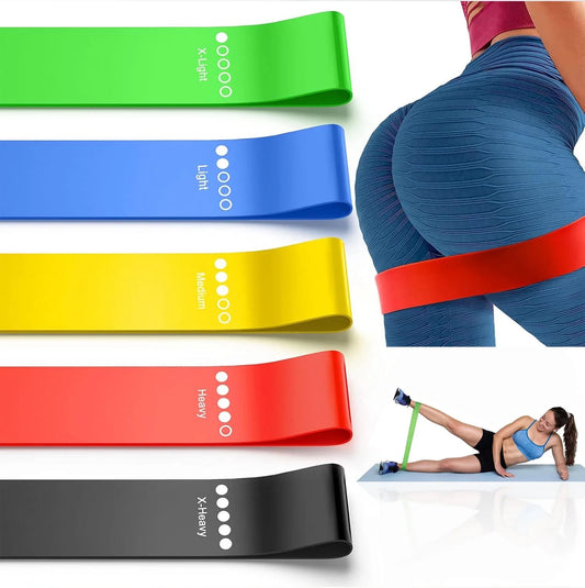 Professional Resistance Bands. Latex-Free, Resistance Bands for Working Out, Stretch Bands for Working Out Women or Men, Exercise Bands Set for Physical Therapy, 5 Set of Stretch Bands for Booty Legs