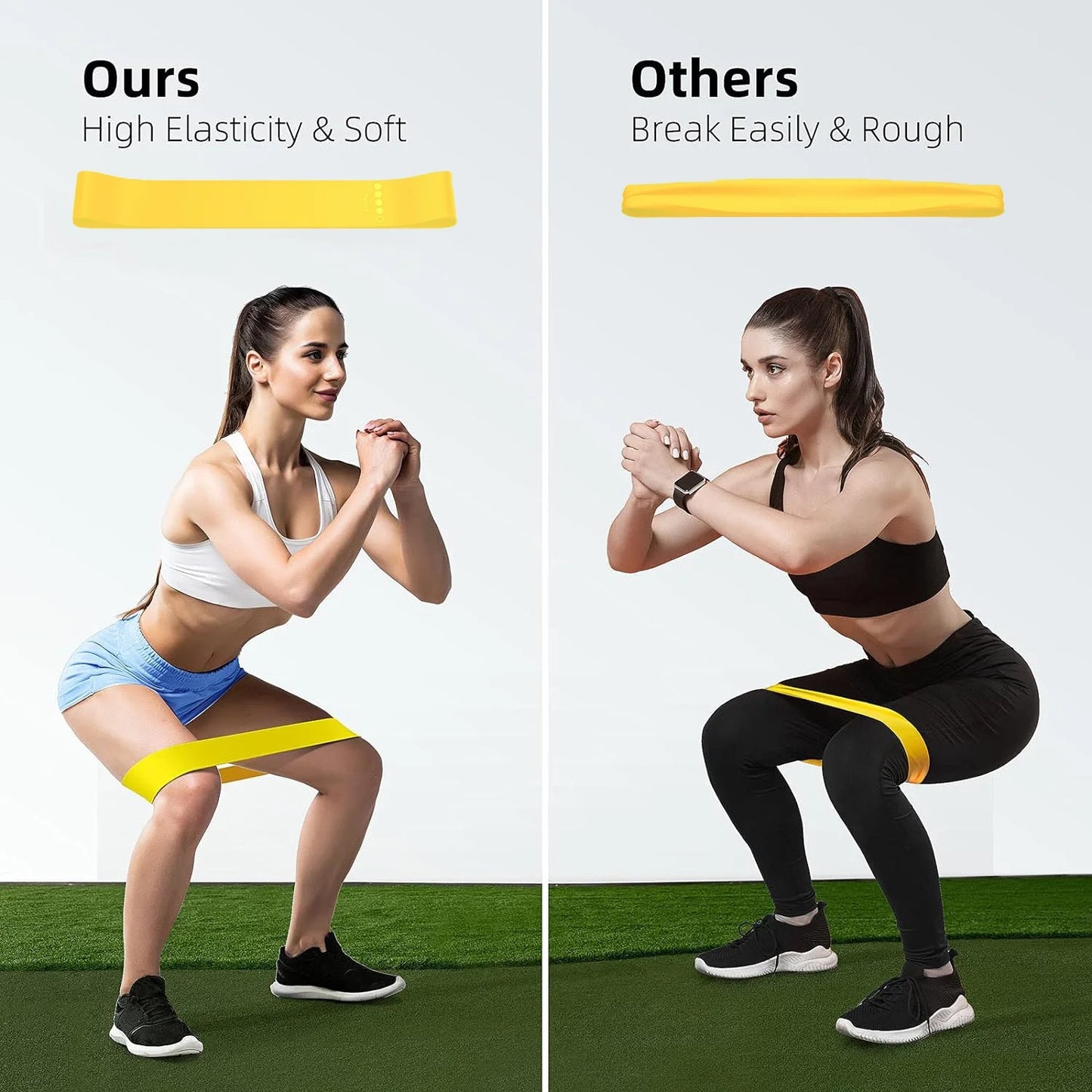 Professional Resistance Bands. Latex-Free, Resistance Bands for Working Out, Stretch Bands for Working Out Women or Men, Exercise Bands Set for Physical Therapy, 5 Set of Stretch Bands for Booty Legs