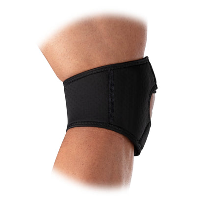 Sport Patella Pain Relief Adjustable Black Knee Patella Support Wrap with Dual Straps, Large/Extra-Large