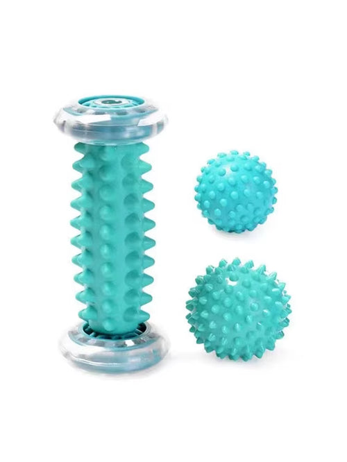 Foot Massager Massage Roller Yoga Massage Ball Plantar Fascia Roller Muscle Relaxation Sports Fitness Balls Body Exercise Set