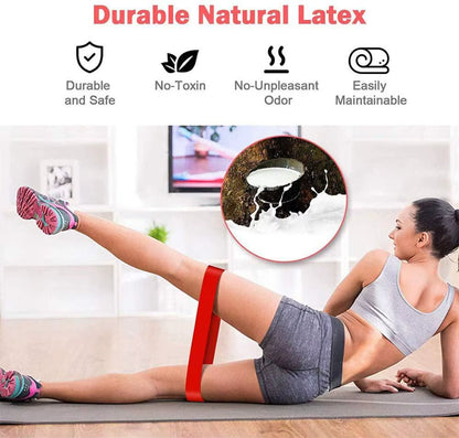 Latex Resistance Bands Custom Logo Hip Exercise Loop Pilates Sport Rubber Booty Bands Fitness Pull up Workout Equipment